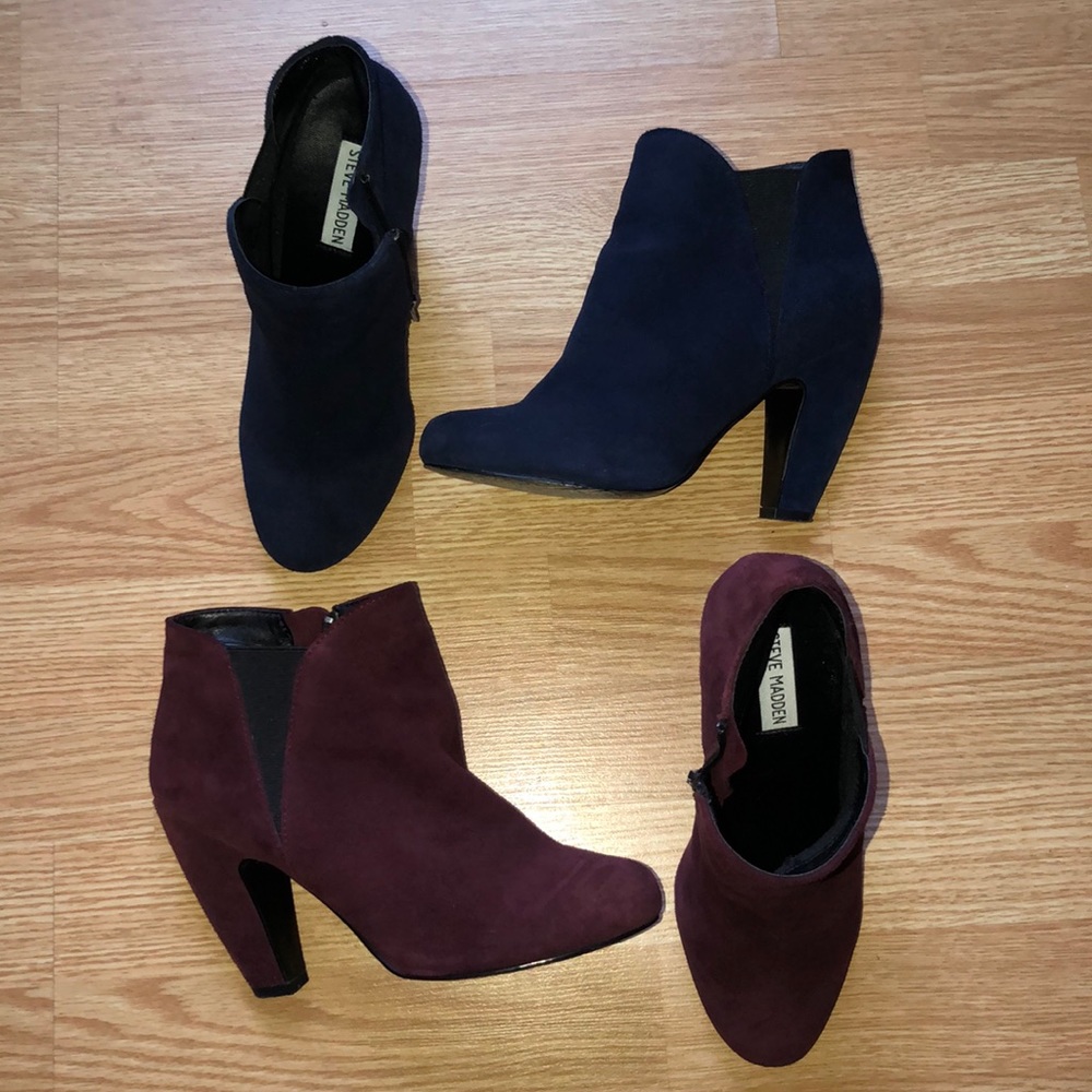 EUC Steve Madden “Pasionn” Booties Suede 8 38.5